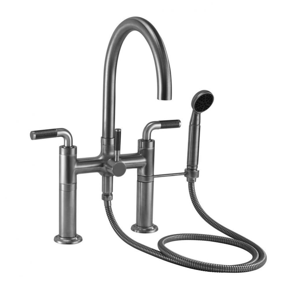 Industrial Deck Mount Tub Filler - Arc Spout