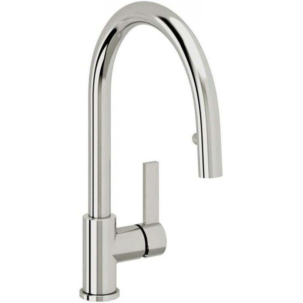 Pull-Down Kitchen Faucet with Concealed Button Sprayer - Blade Handle