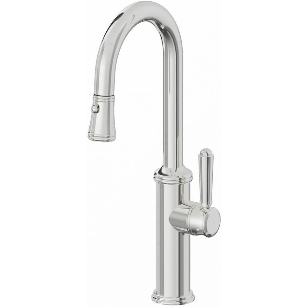 Pull-Down Prep/Bar Faucet with Button Sprayer