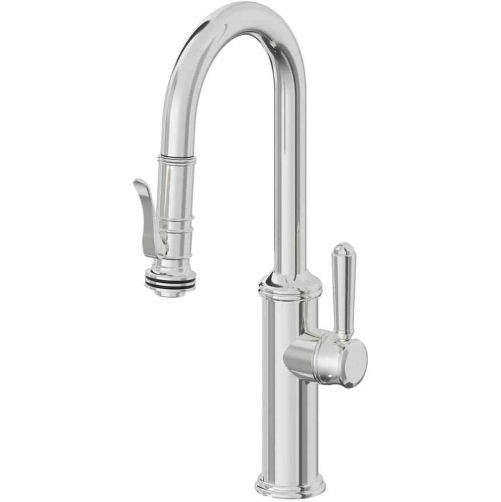 Pull-Down Prep/Bar Faucet with Squeeze Sprayer