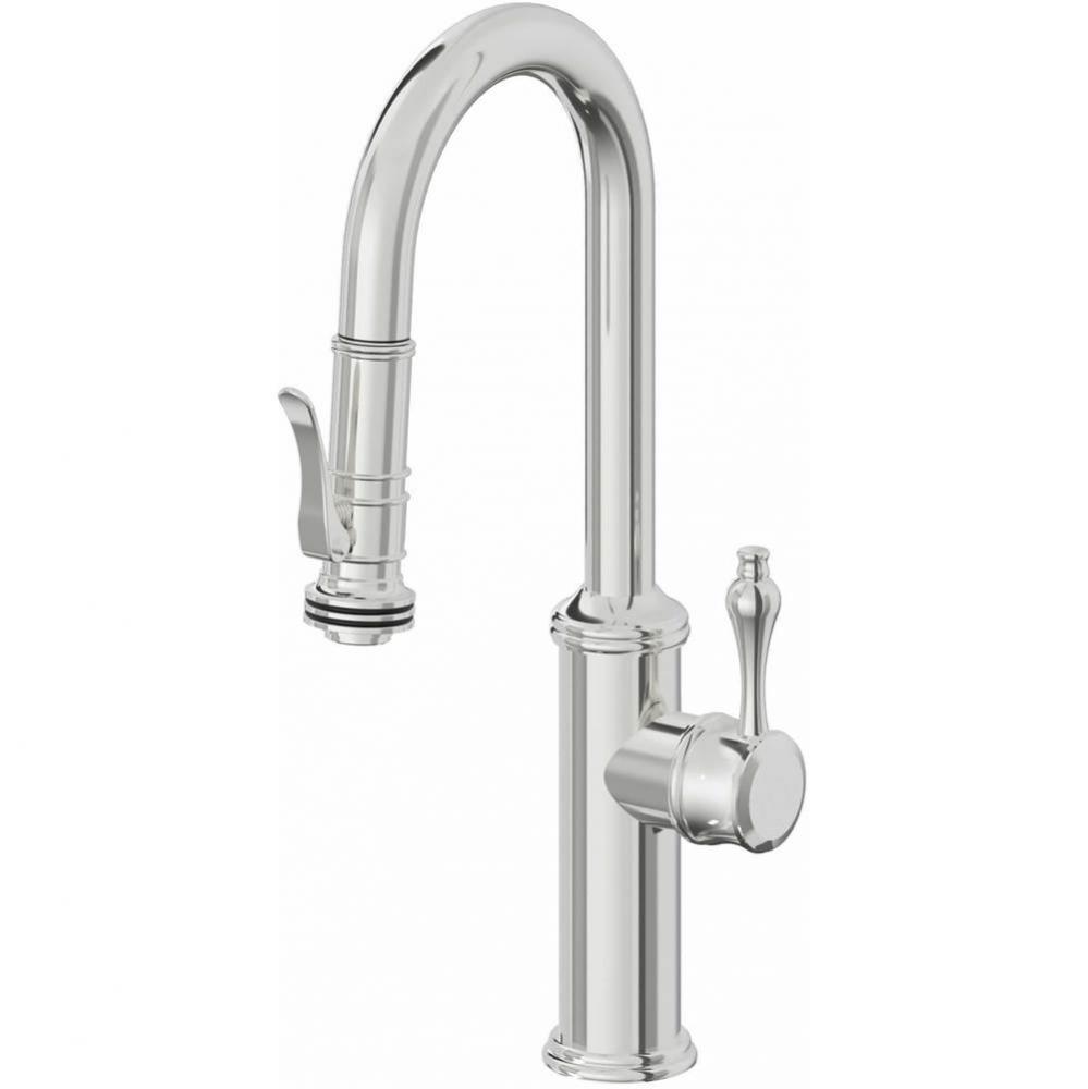 Pull-Down Prep/Bar Faucet with Squeeze Sprayer