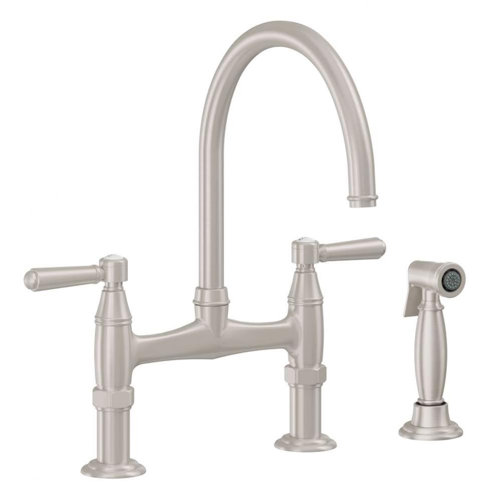 Bridge Kitchen Faucet with Sidespray