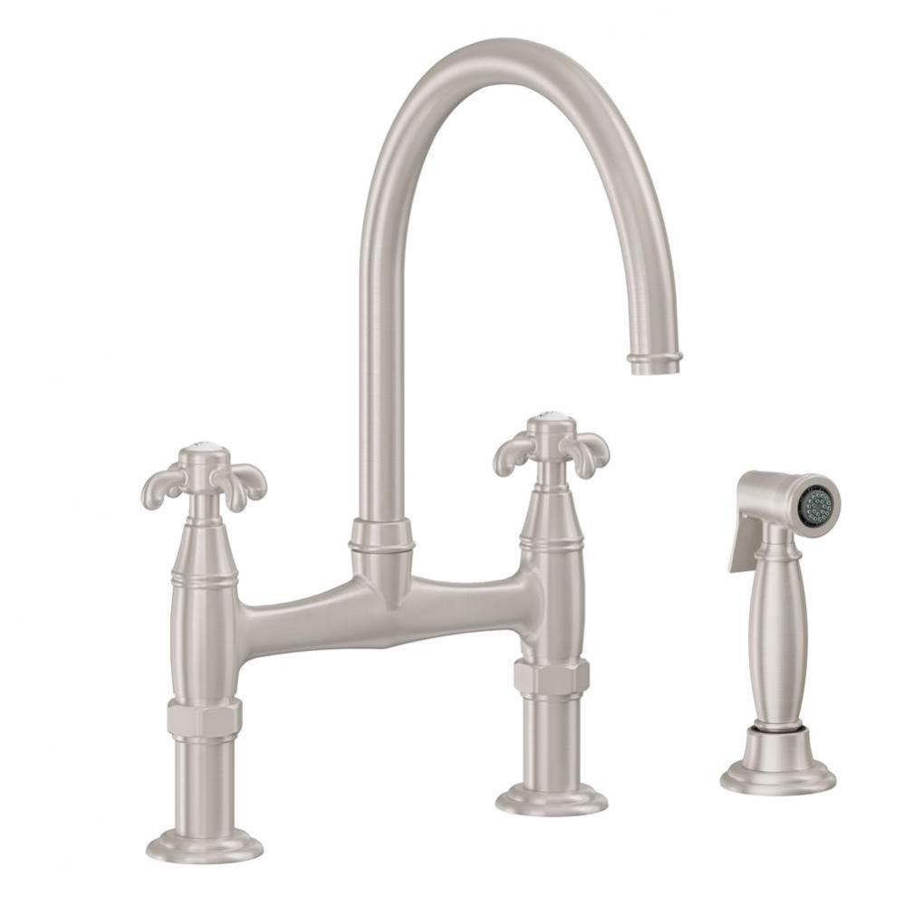 Bridge Kitchen Faucet with Sidespray