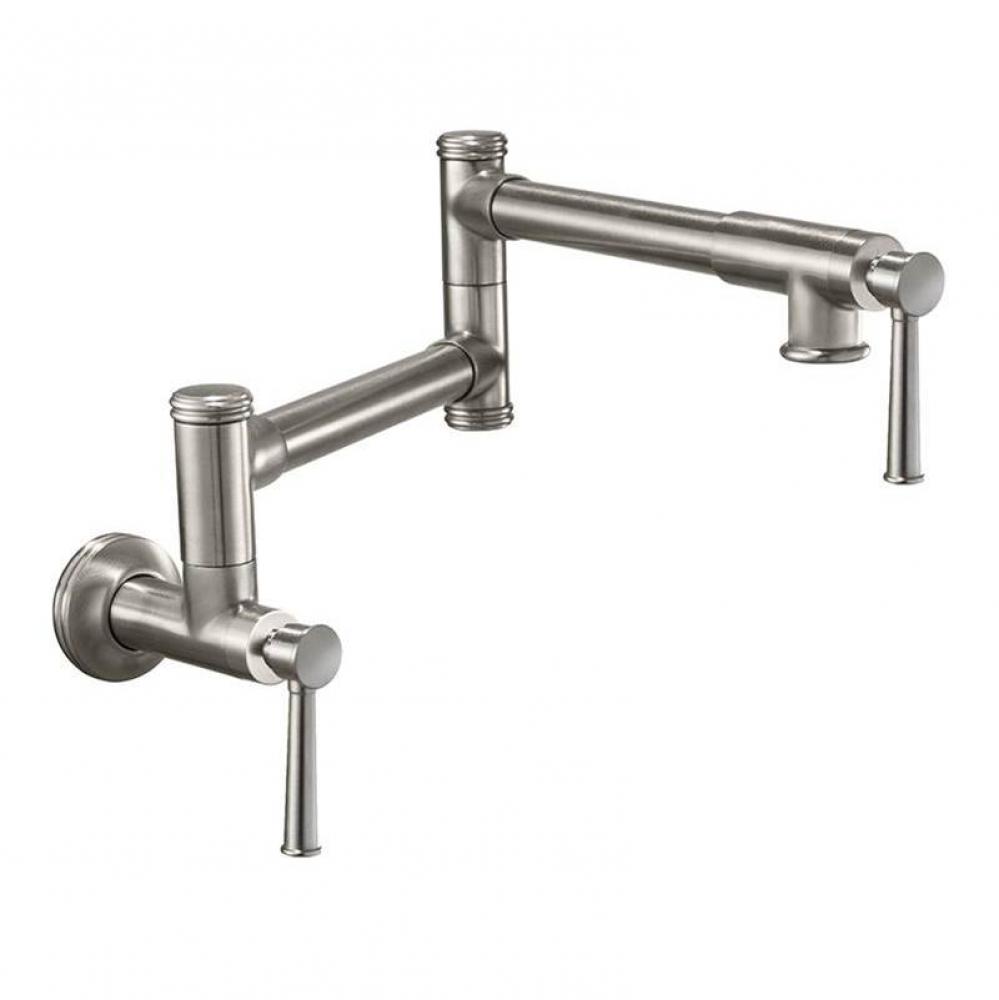 Pot Filler - Dual Handle Wall Mount - Traditional