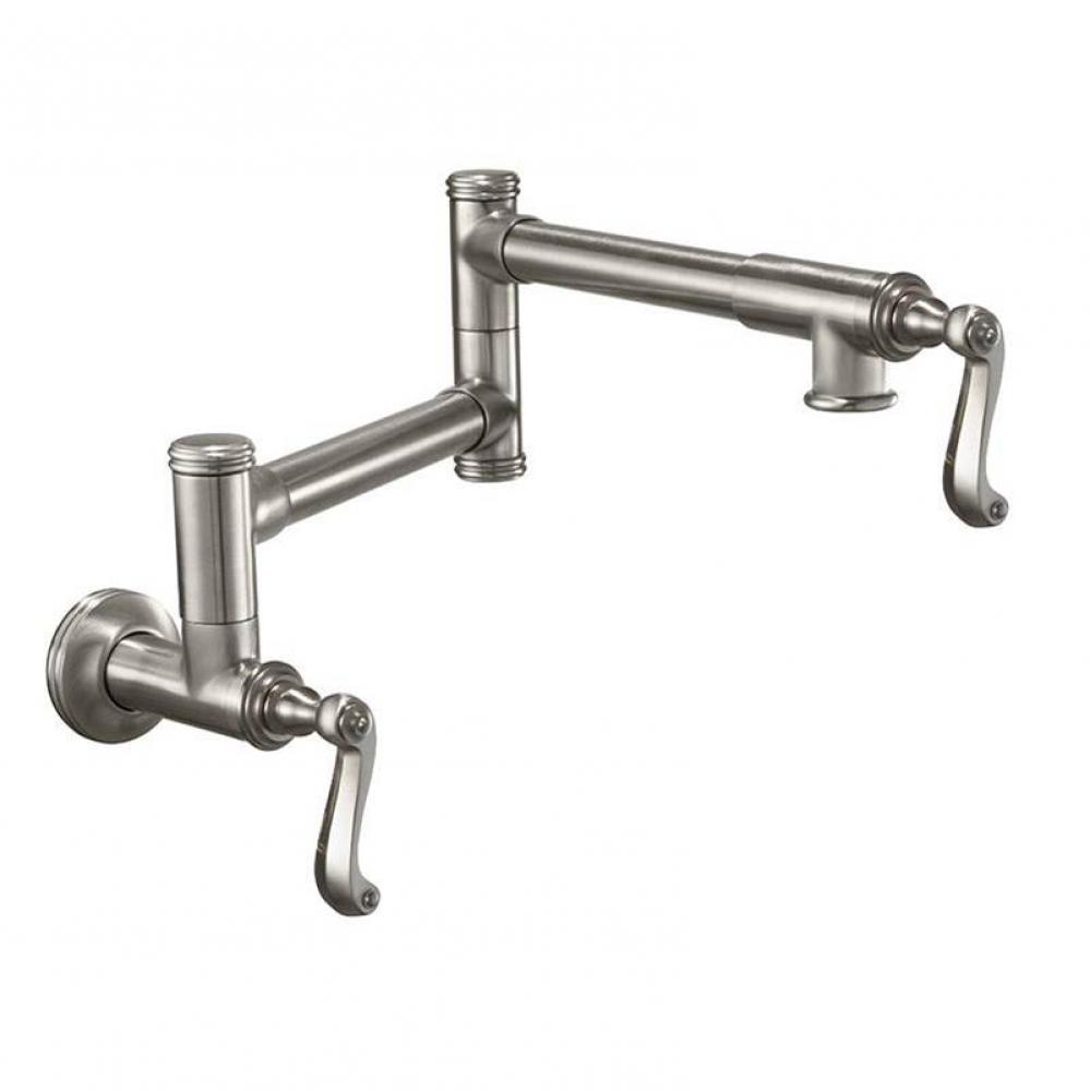 Pot Filler - Dual Handle Wall Mount - Traditional