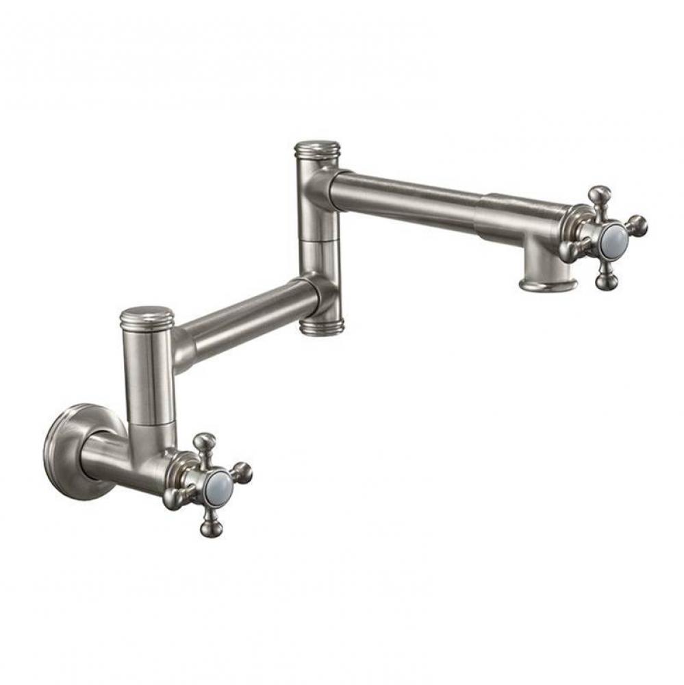 Pot Filler - Dual Handle Wall Mount - Traditional