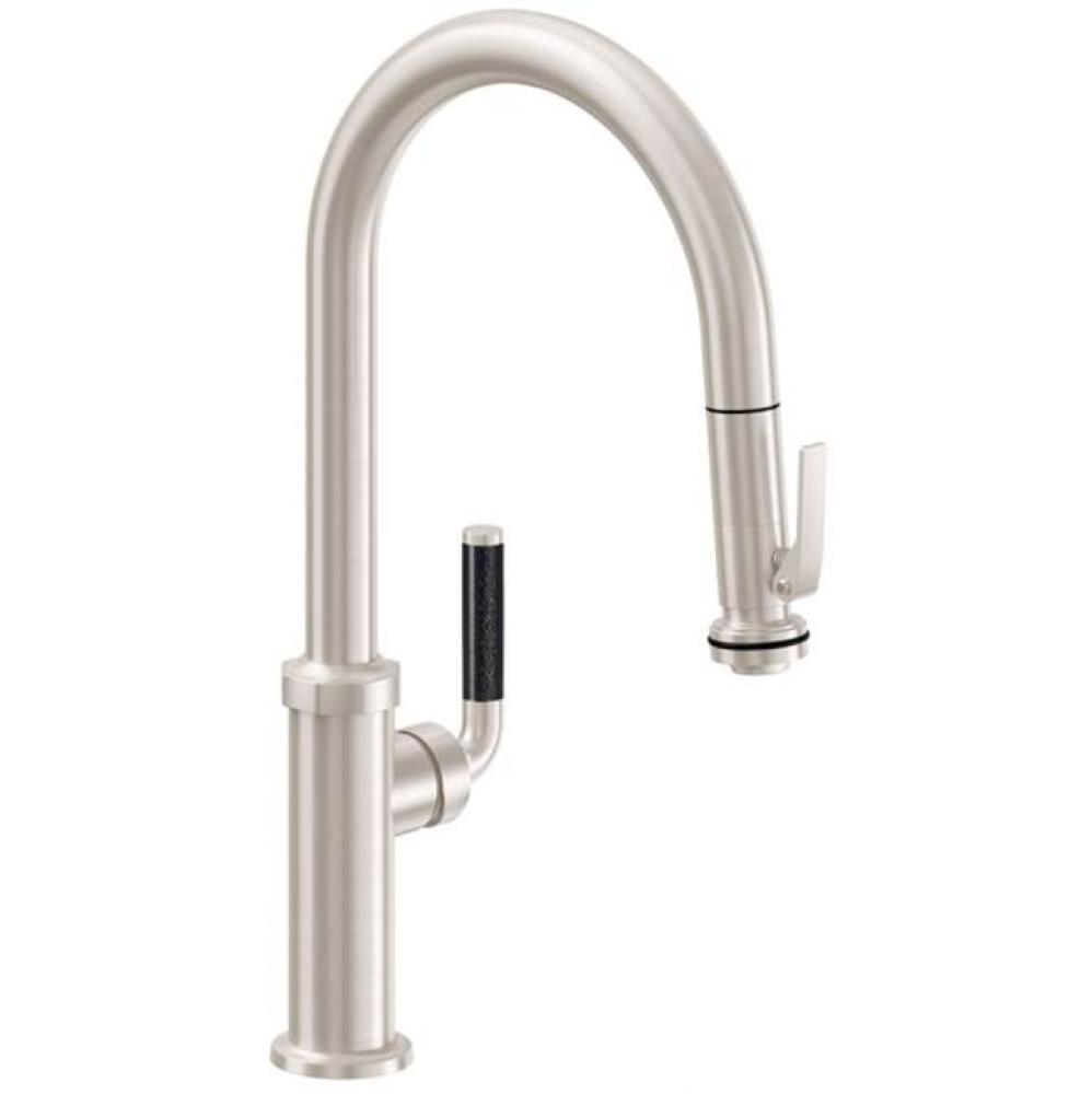 Pull-Down Kitchen Faucet with Squeeze Sprayer  - High Arc Spout