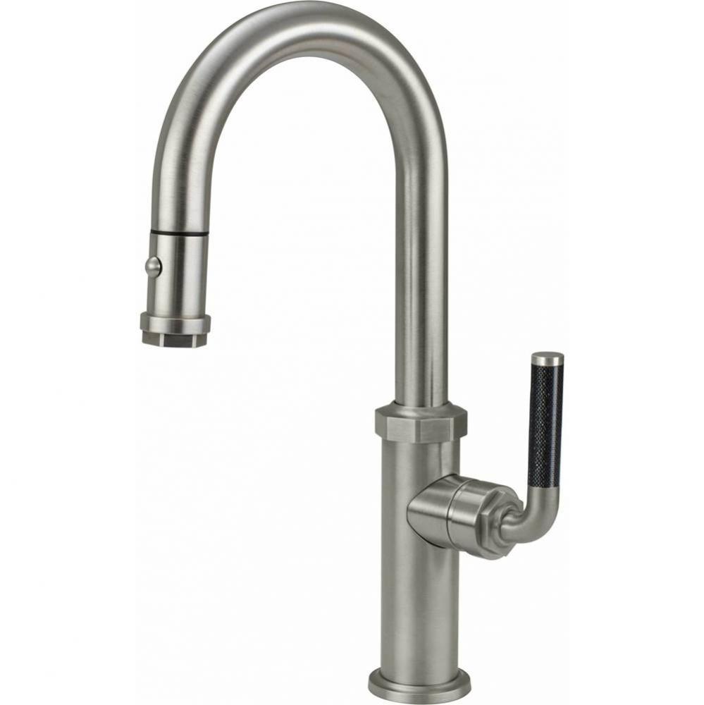 Pull-Down Prep/Bar Faucet with Button Sprayer