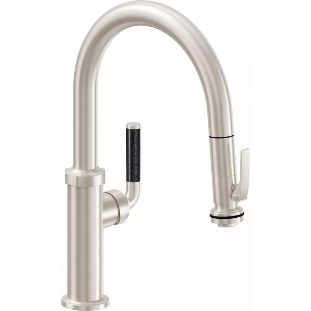 Pull-Down Kitchen Faucet with Squeeze Sprayer  - Low Arc Spout