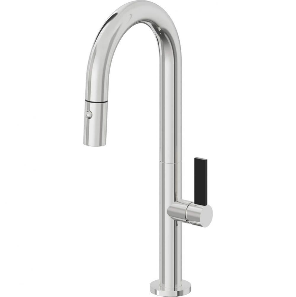 Pull-Down Prep/Bar Faucet with Button Sprayer