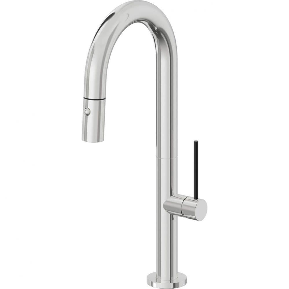Pull-Down Prep/Bar Faucet with Button Sprayer