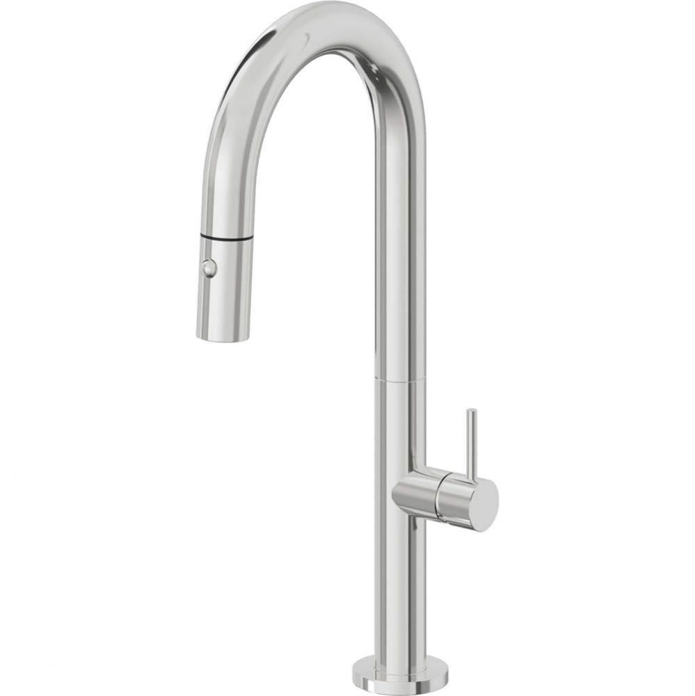 Pull-Down Prep/Bar Faucet with Button Sprayer