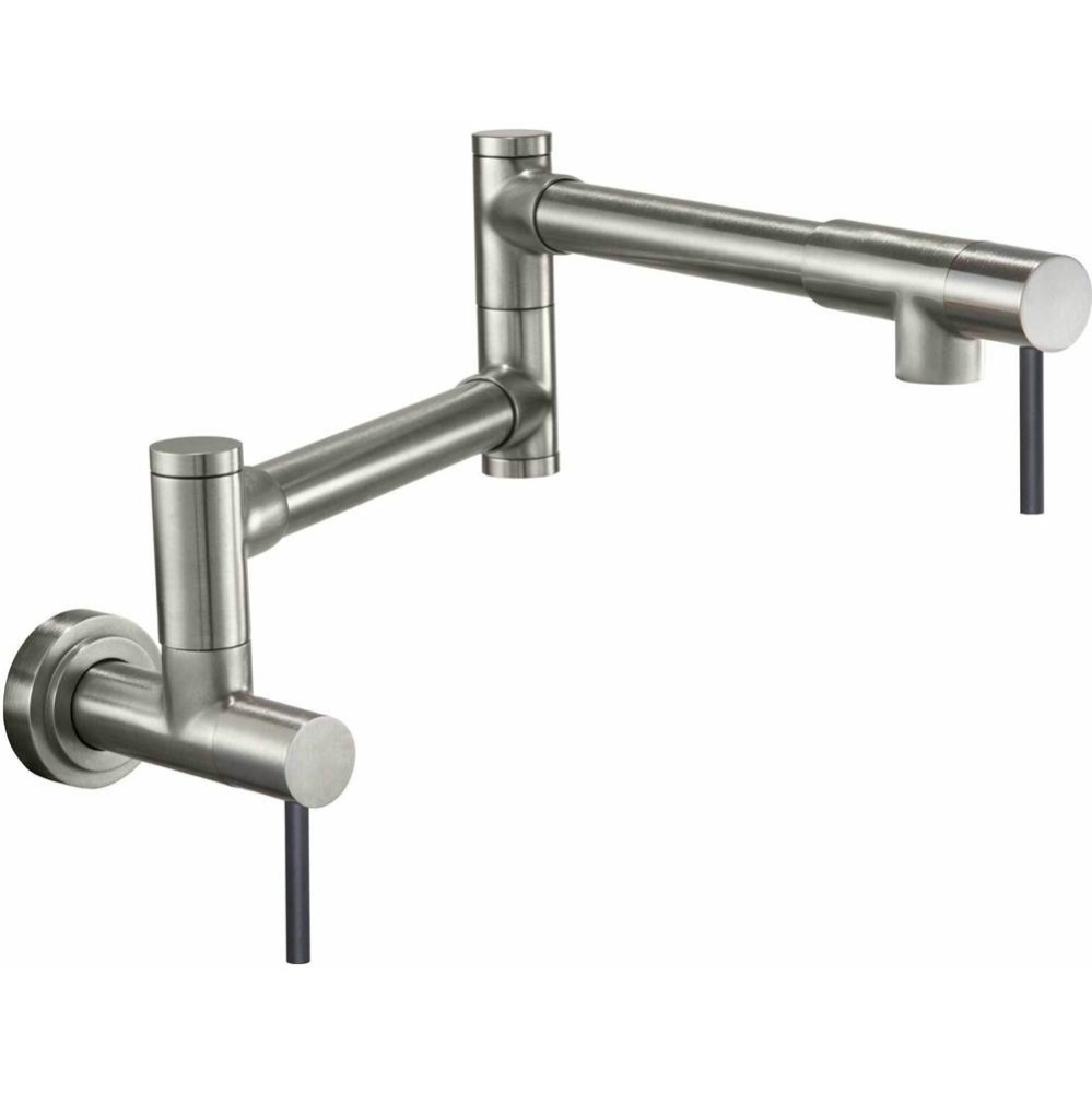 Pot Filler - Dual Handle Wall Mount - Contemporary