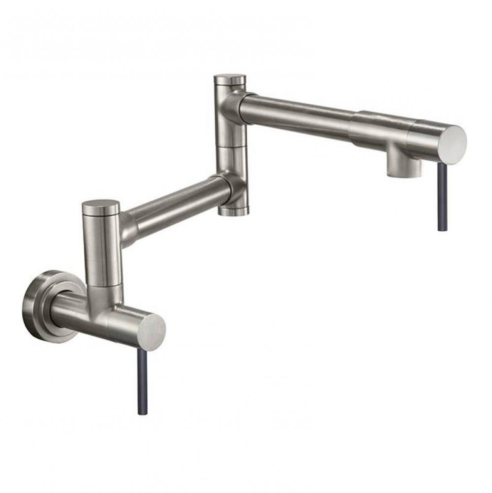 Pot Filler - Dual Handle Wall Mount - Contemporary