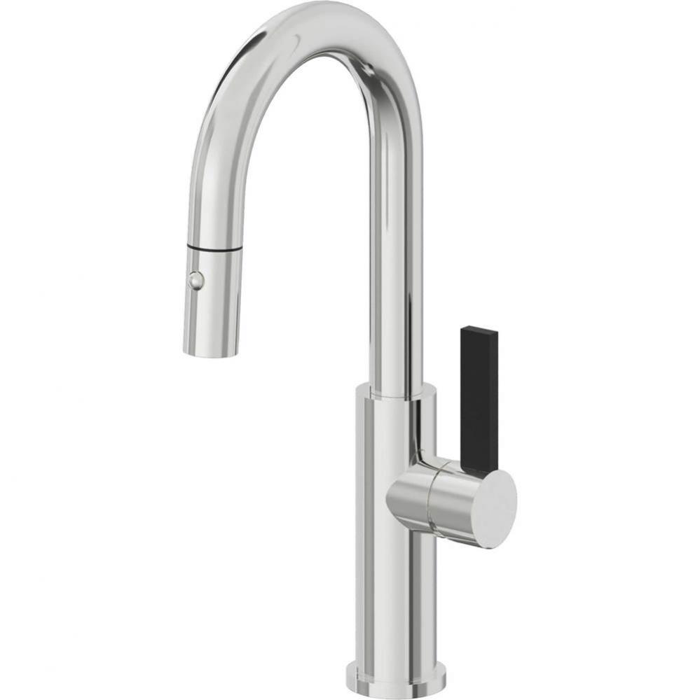 Pull-Down Prep/Bar Faucet with Button Sprayer