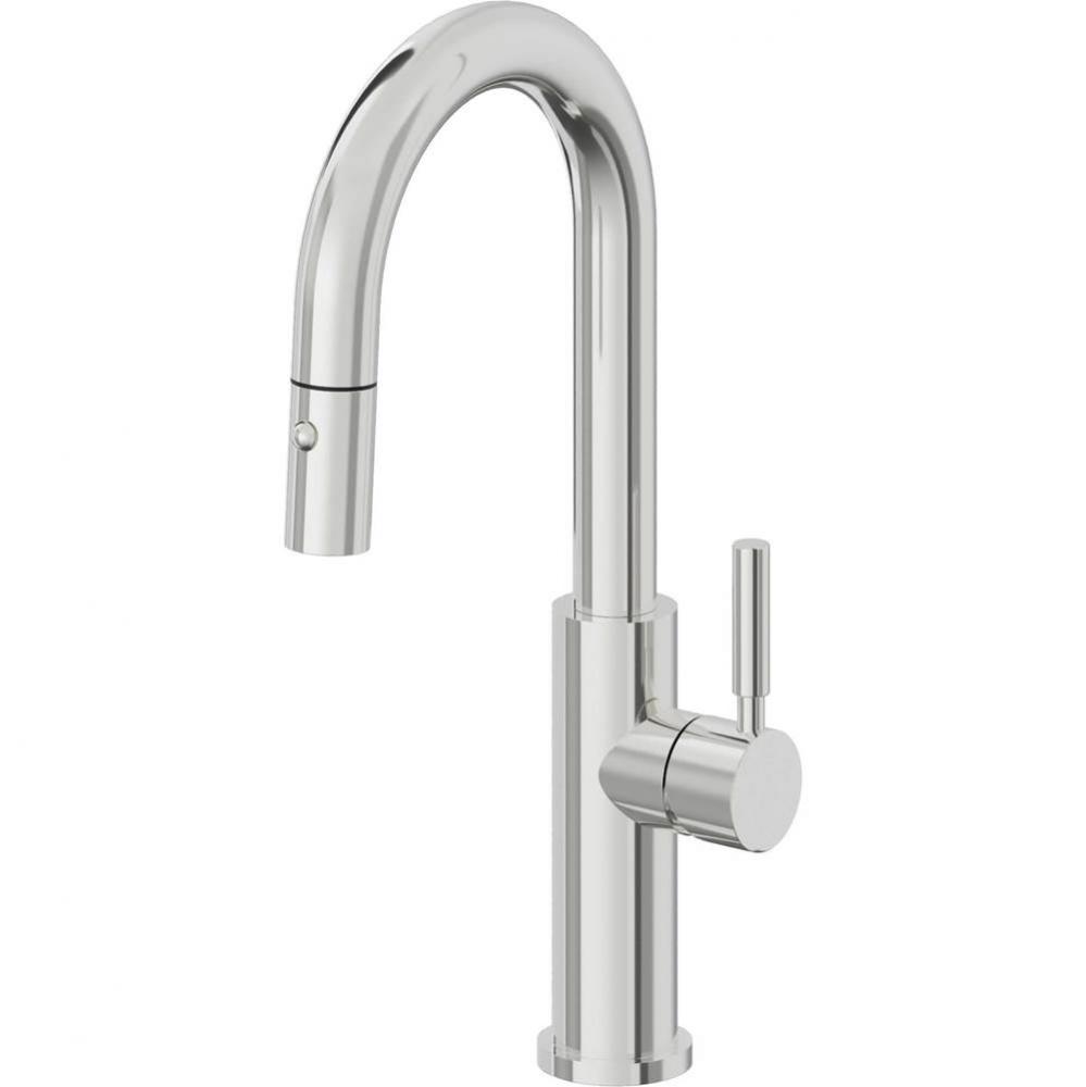 Pull-Down Prep/Bar Faucet with Button Sprayer