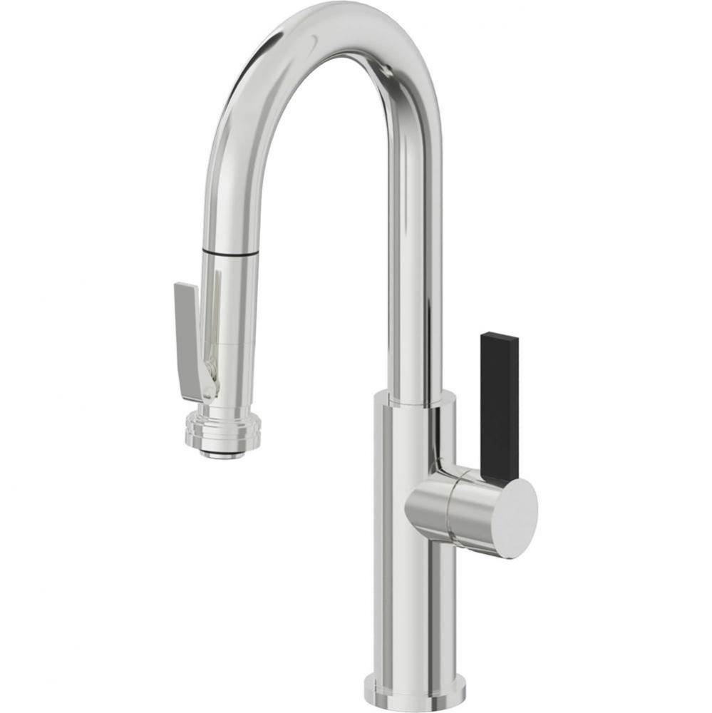 Pull-Down Prep/Bar Faucet with Squeeze Sprayer