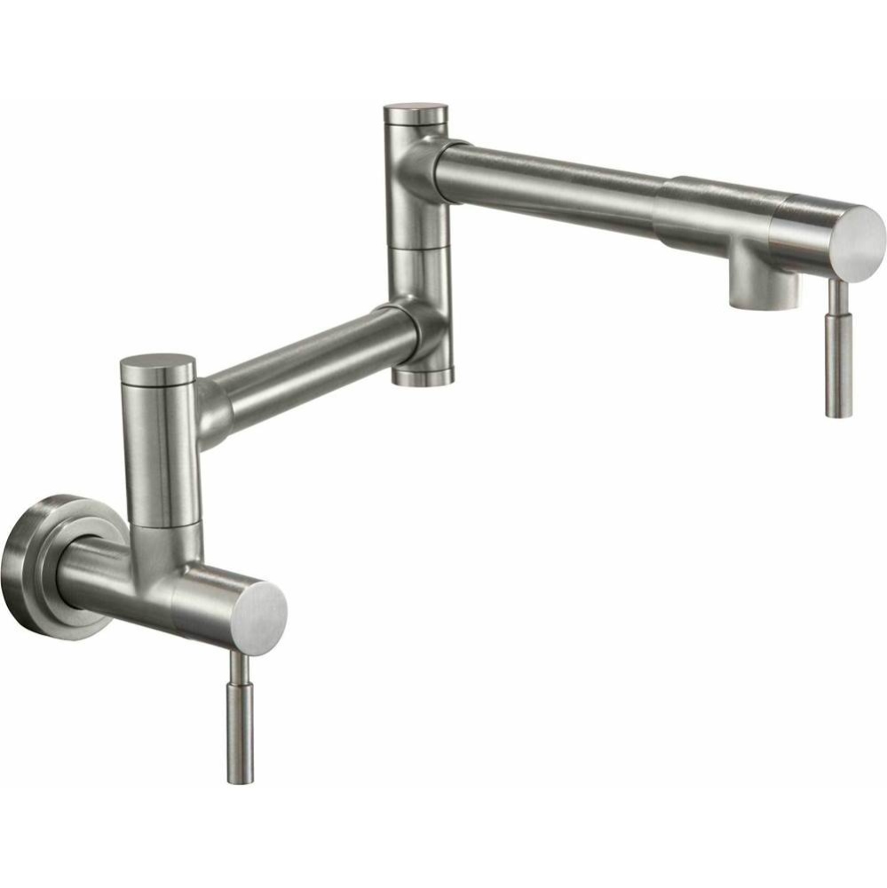 Pot Filler - Dual Handle Wall Mount - Contemporary
