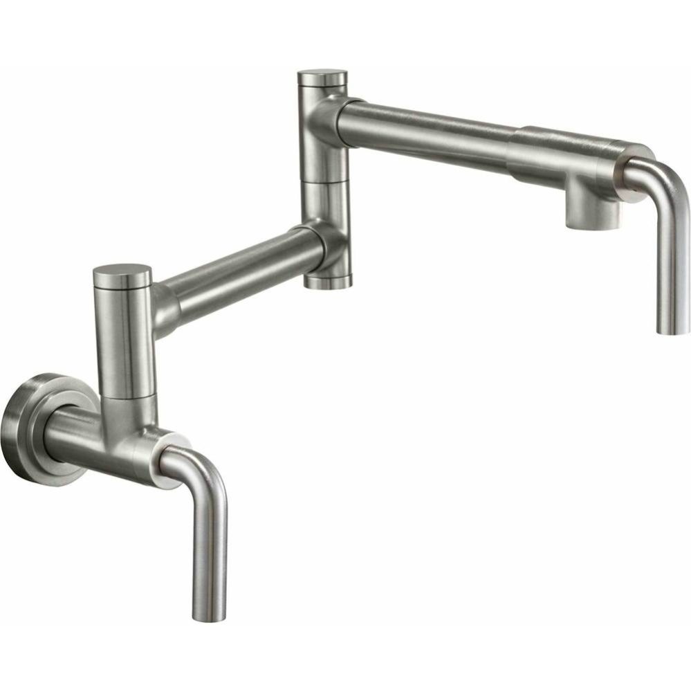 Pot Filler - Dual Handle Wall Mount - Contemporary