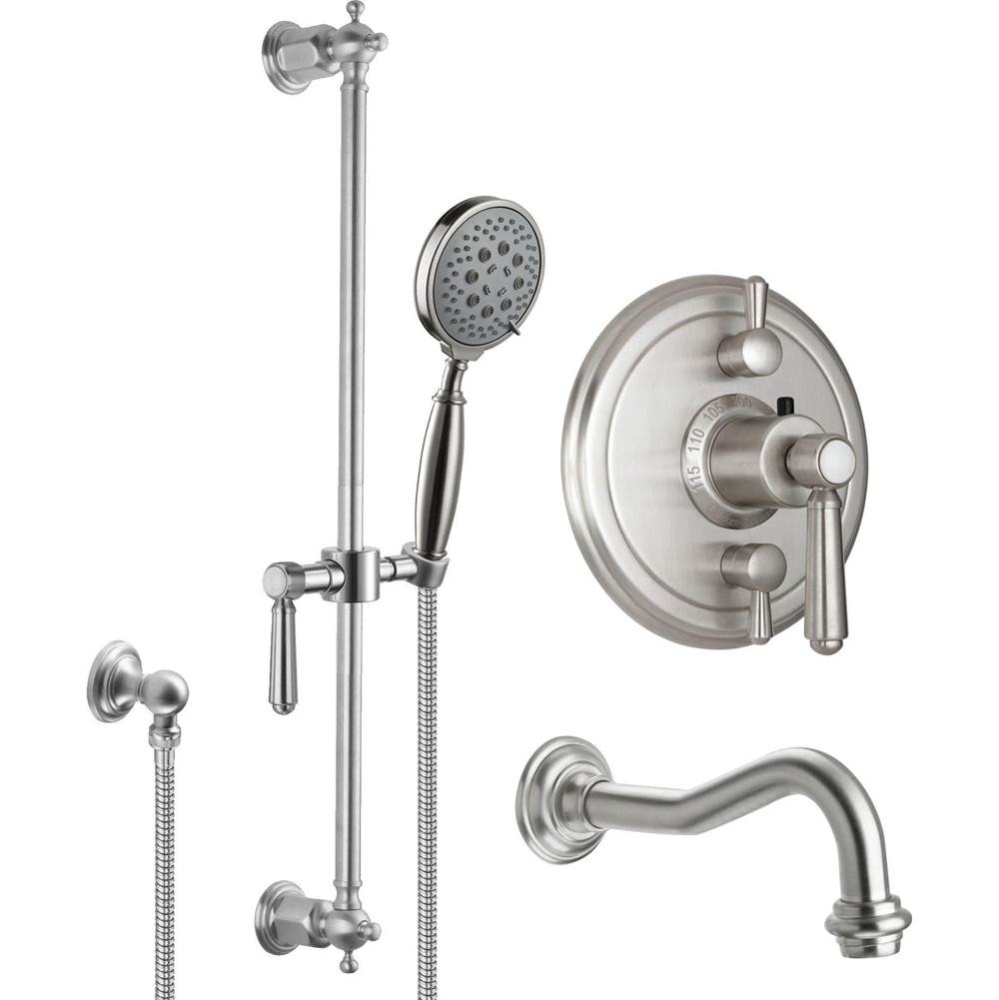 StyleTherm® 1/2'' Thermostatic Shower System with Handshower Slide Bar and Tub Spou