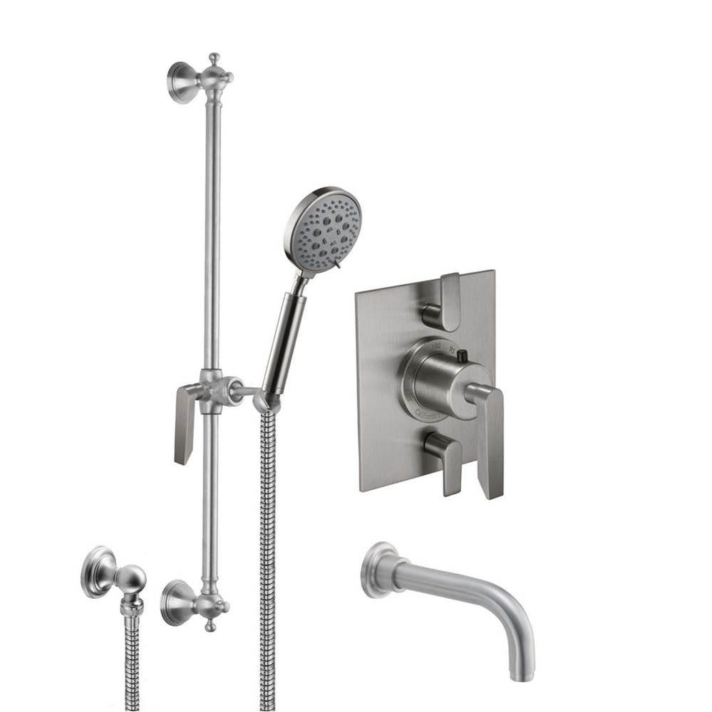 Rincon Bay Styletherm 1/2'' Thermostatic Shower System with Hand Shower Slide Bar and Tu