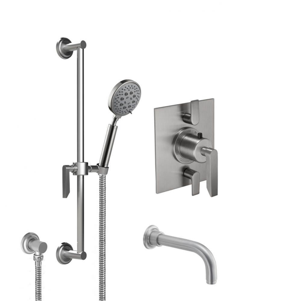 StyleTherm® 1/2'' Thermostatic Shower System with Handshower Slide Bar and Tub Spou