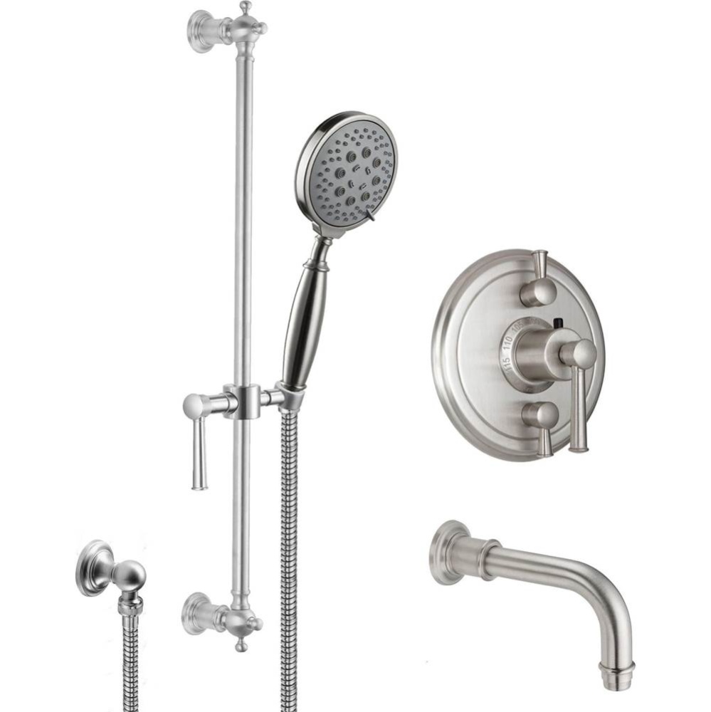 StyleTherm® 1/2'' Thermostatic Shower System with Handshower Slide Bar and Tub Spou