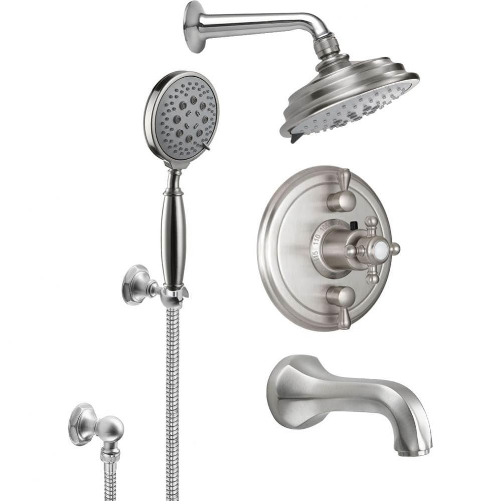 Monterey StyleTherm® 1/2'' Thermostatic Shower System with Handshower Hook and Tub