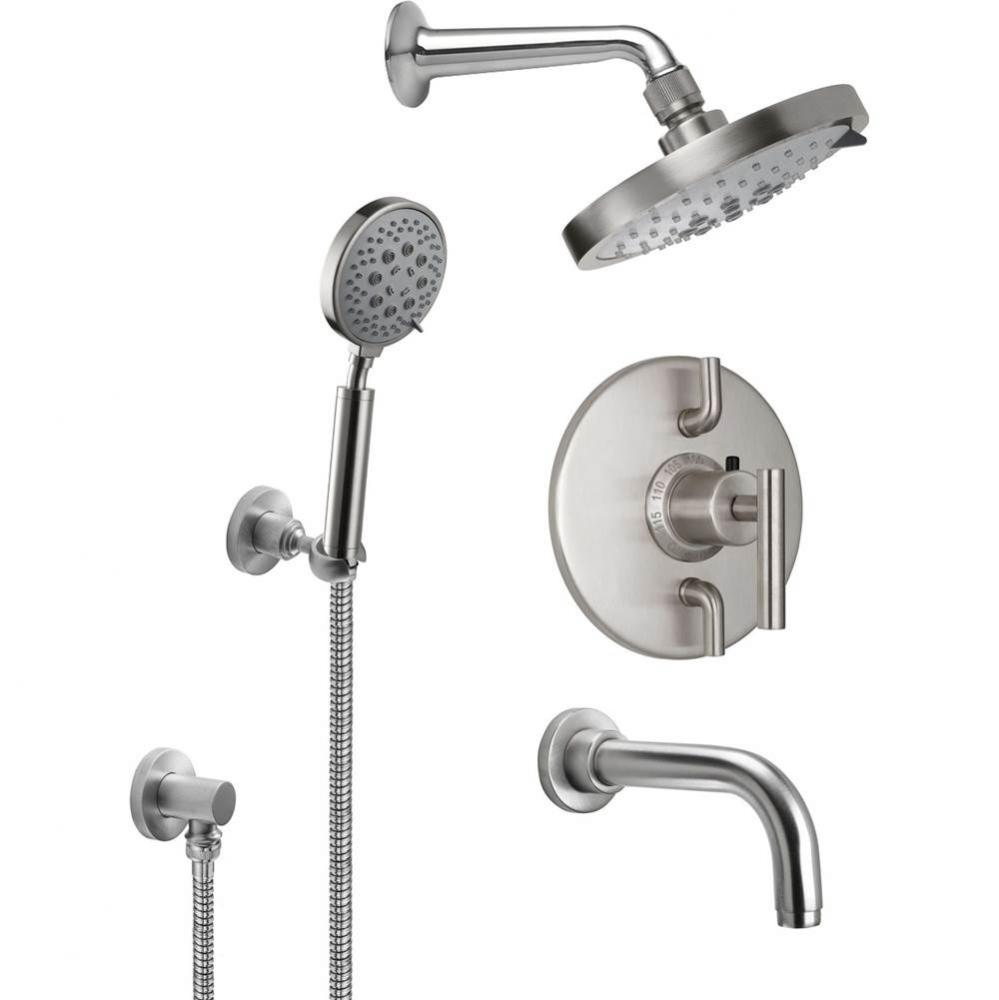 StyleTherm® 1/2'' Thermostatic Shower System with Handshower Hook and Tub Spout