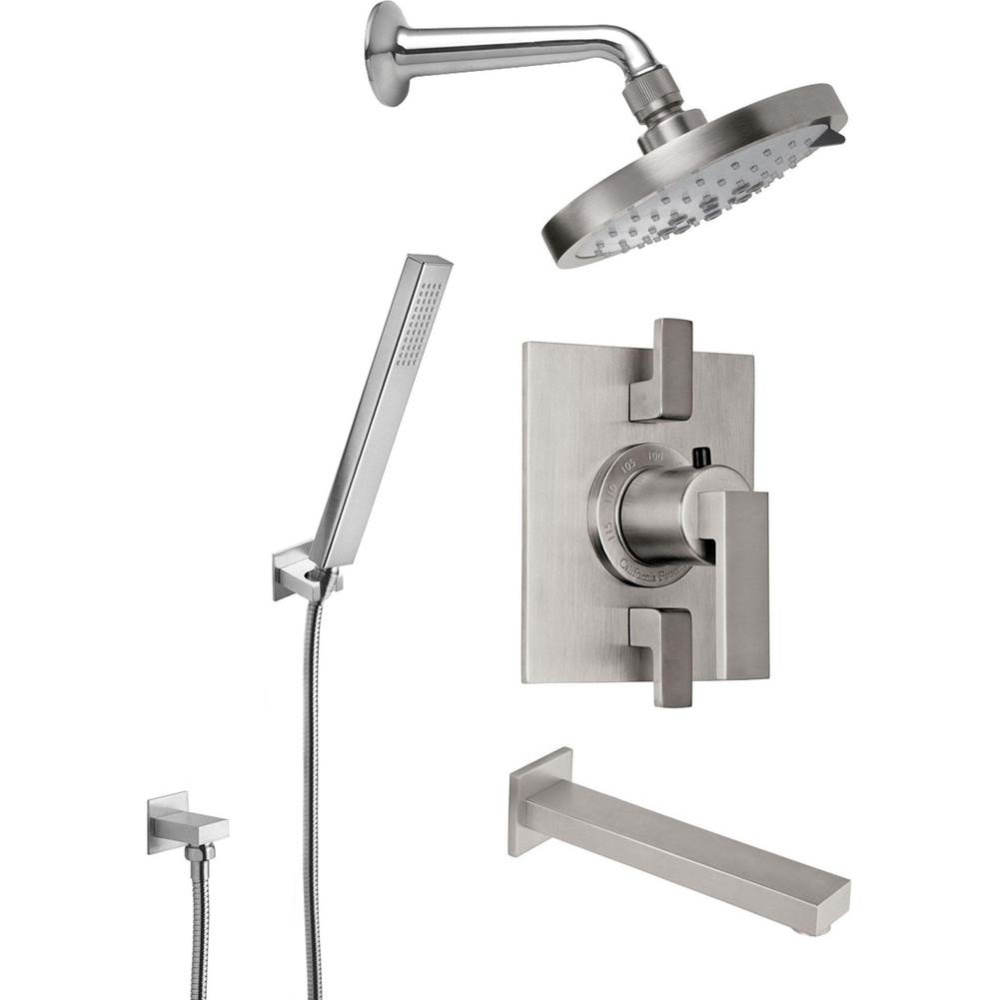 StyleTherm® 1/2'' Thermostatic Shower System with Handshower Hook and Tub Spout