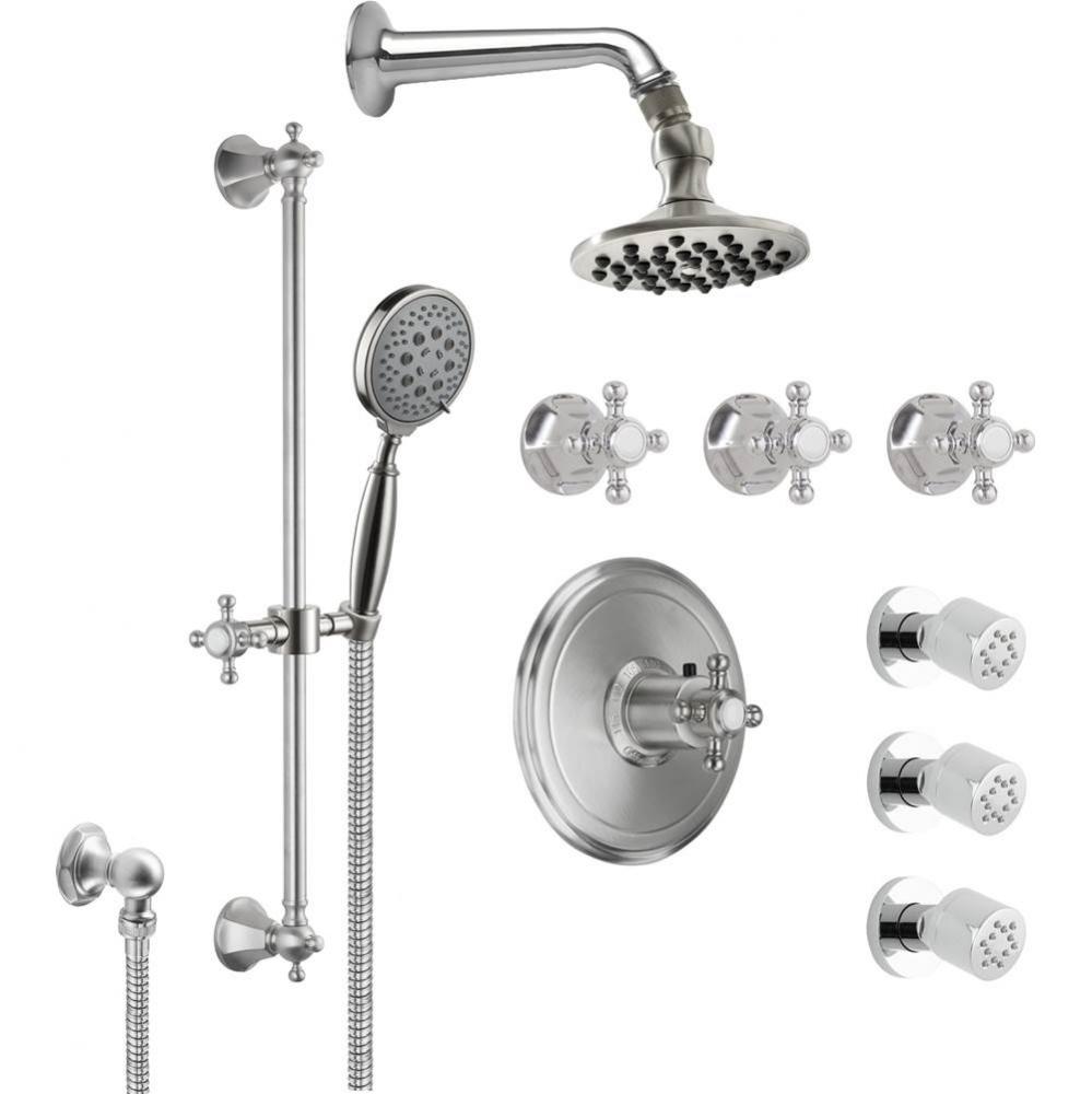 Monterey StyleTherm® 3/4'' Thermostatic Shower System with Body Spray, Handshower o