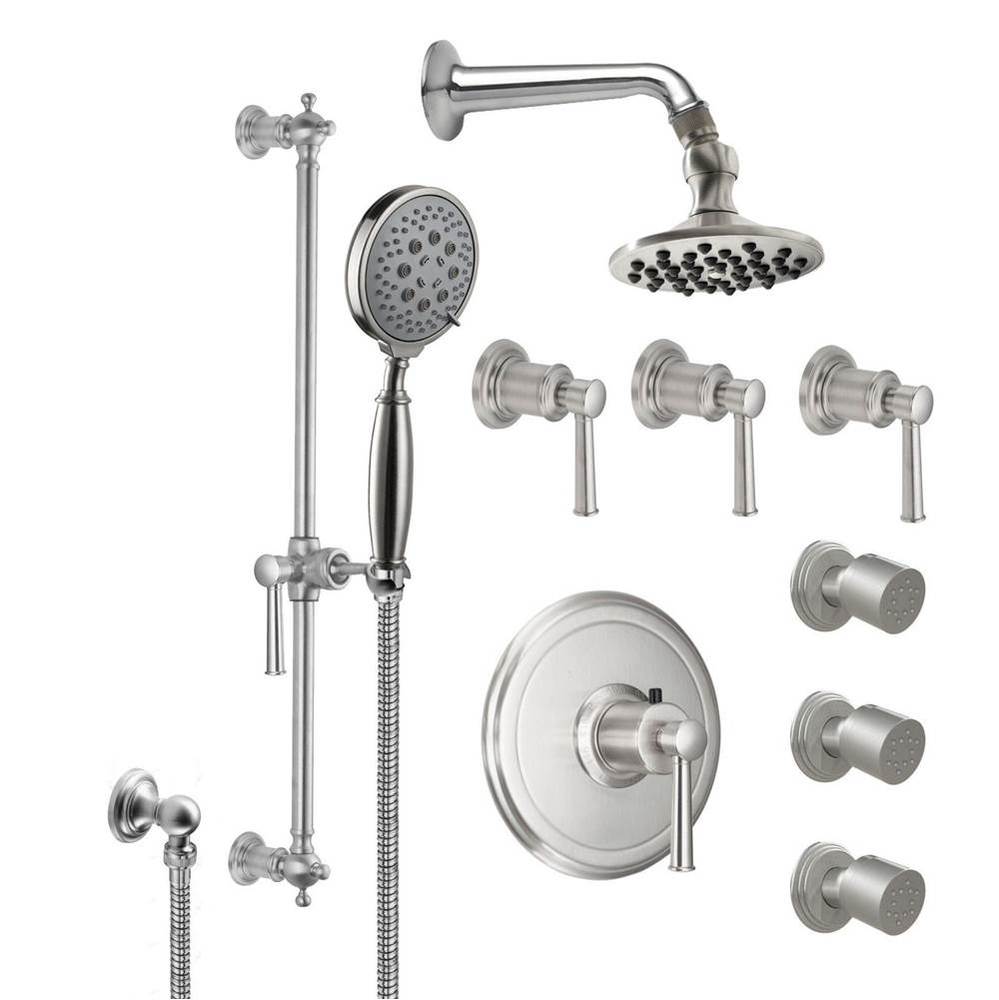 Miramar Styletherm 3/4'' Thermostatic Shower System with Body Spray, Hand Shower on Slid