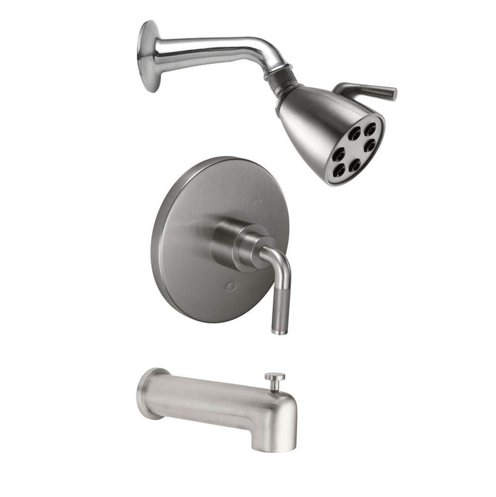 Descanso Pressure Balance Shower System with Single Showerhead and Tub Spout