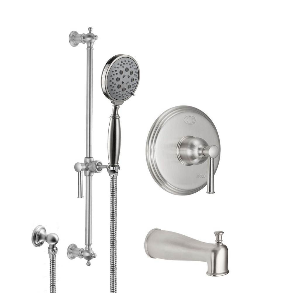 Miramar Pressure Balance Shower System with Hand Shower on Slide Bar and Tub Spout