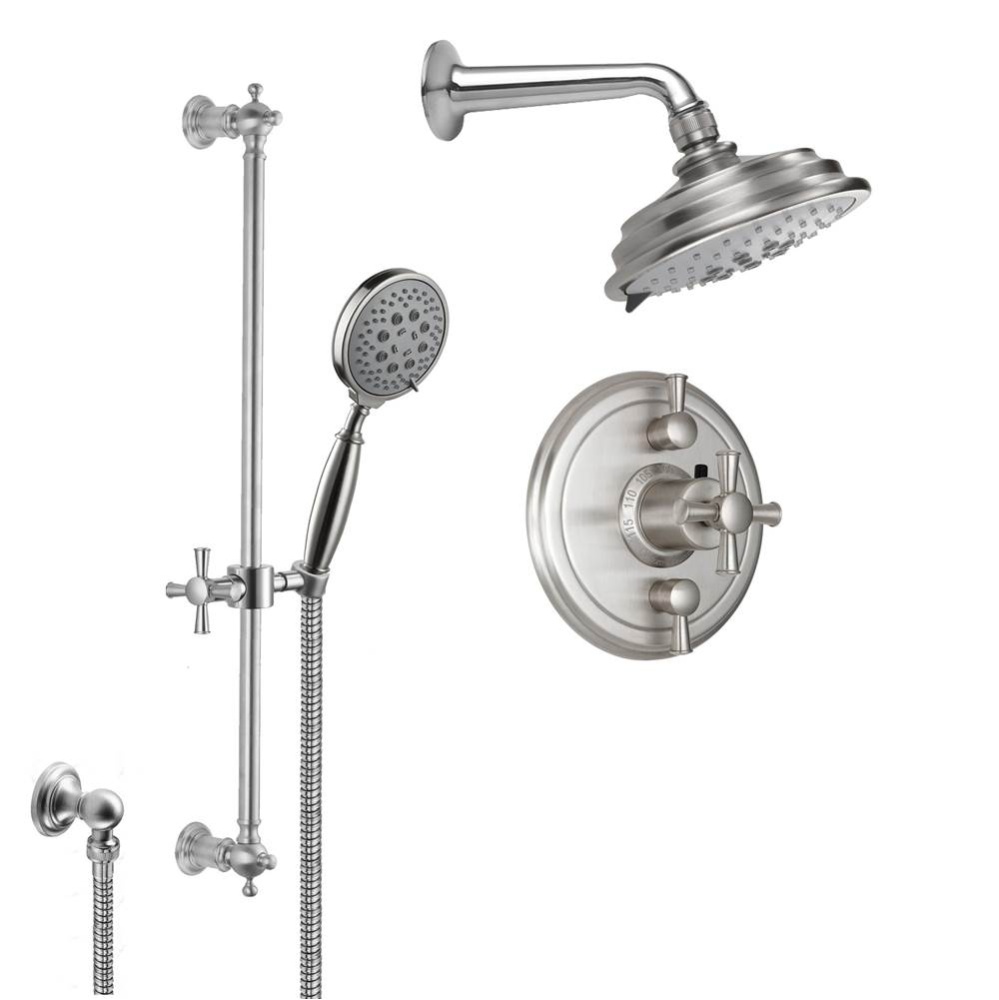 StyleTherm® 1/2'' Thermostatic Shower System with Showerhead and Handshower on Slid