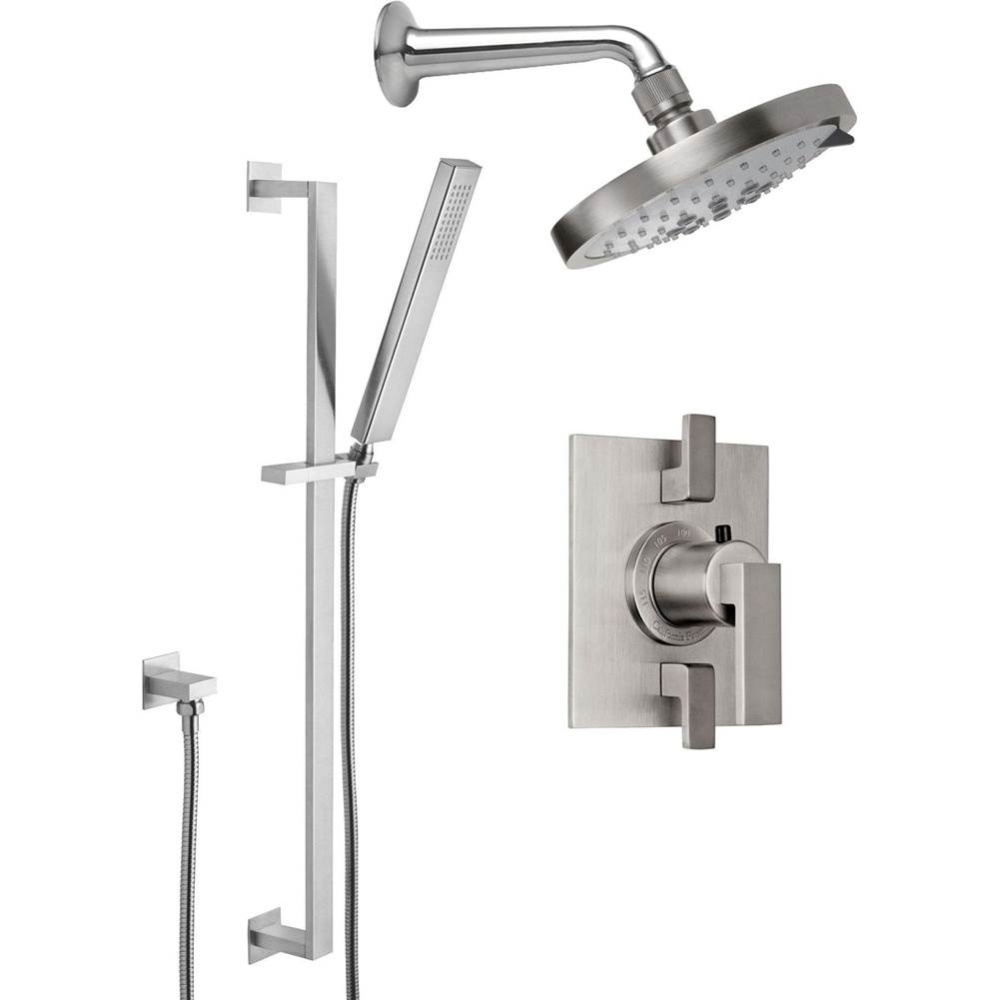 StyleTherm® 1/2'' Thermostatic Shower System with Showerhead and Handshower on Slid