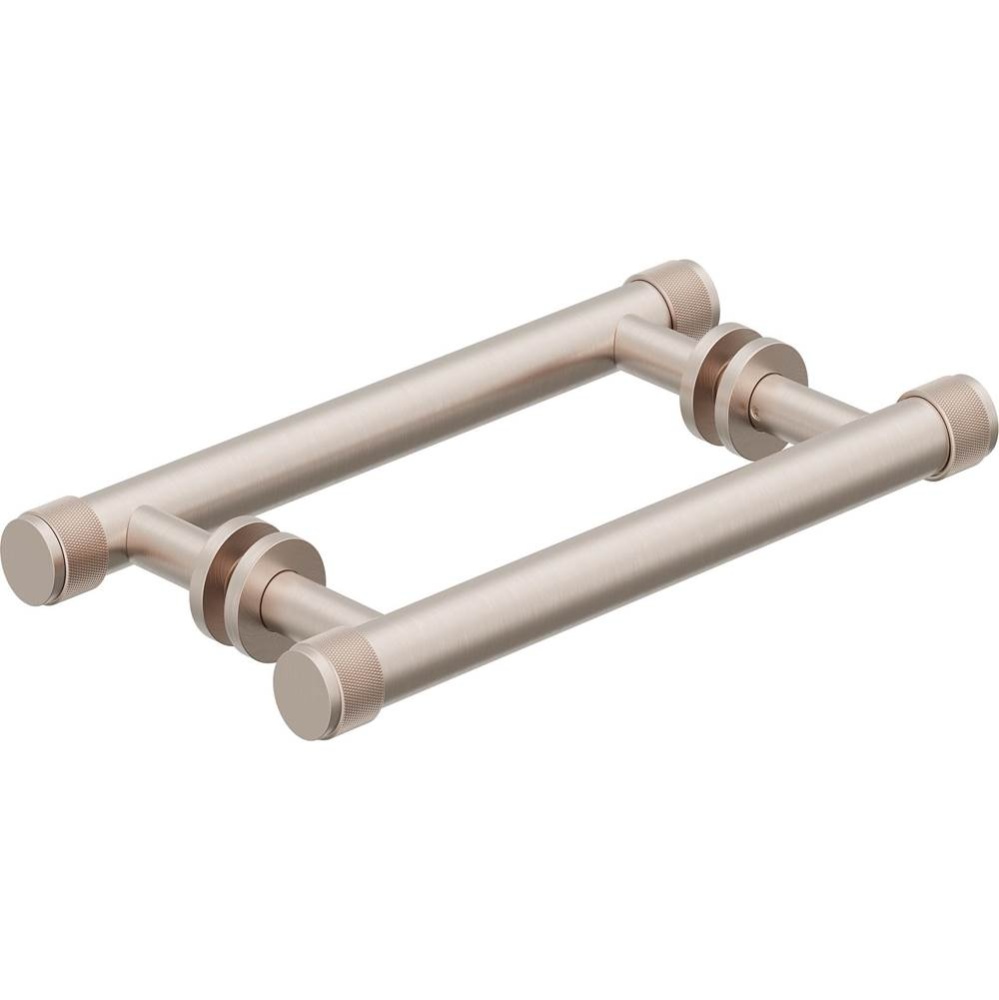 8'' Double Shower Towel Bars / Door Handles - Knurled