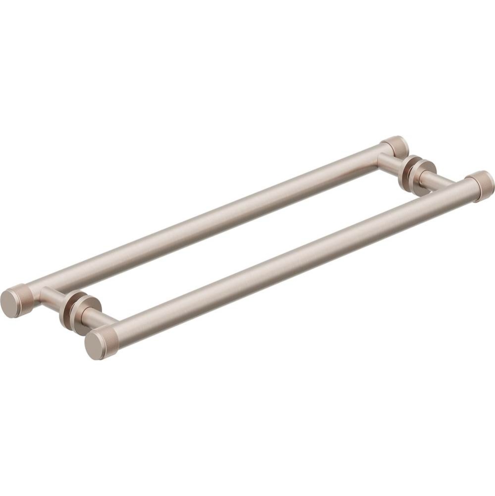 18'' Double Shower Towel Bars / Door Handles - Knurled