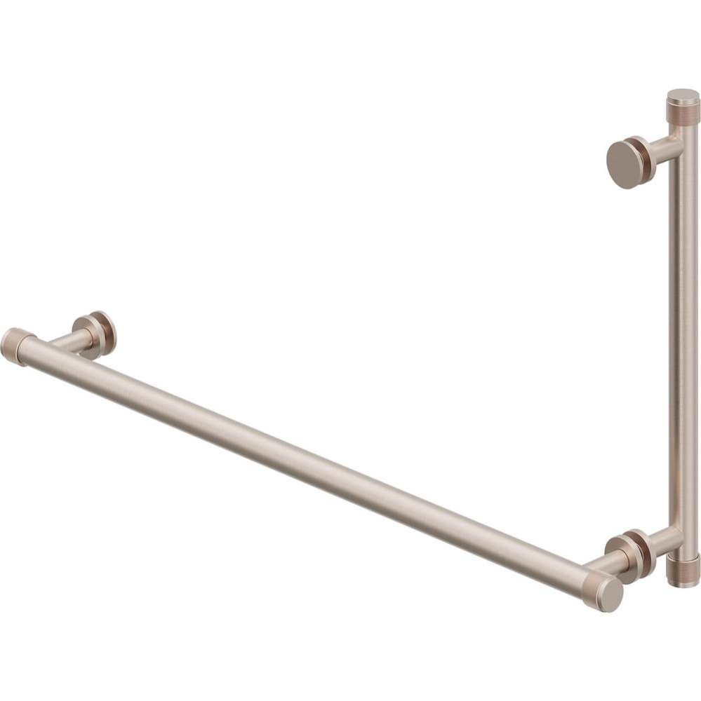 24'' Towel Bar and 12'' Shower Door Handle - Knurled