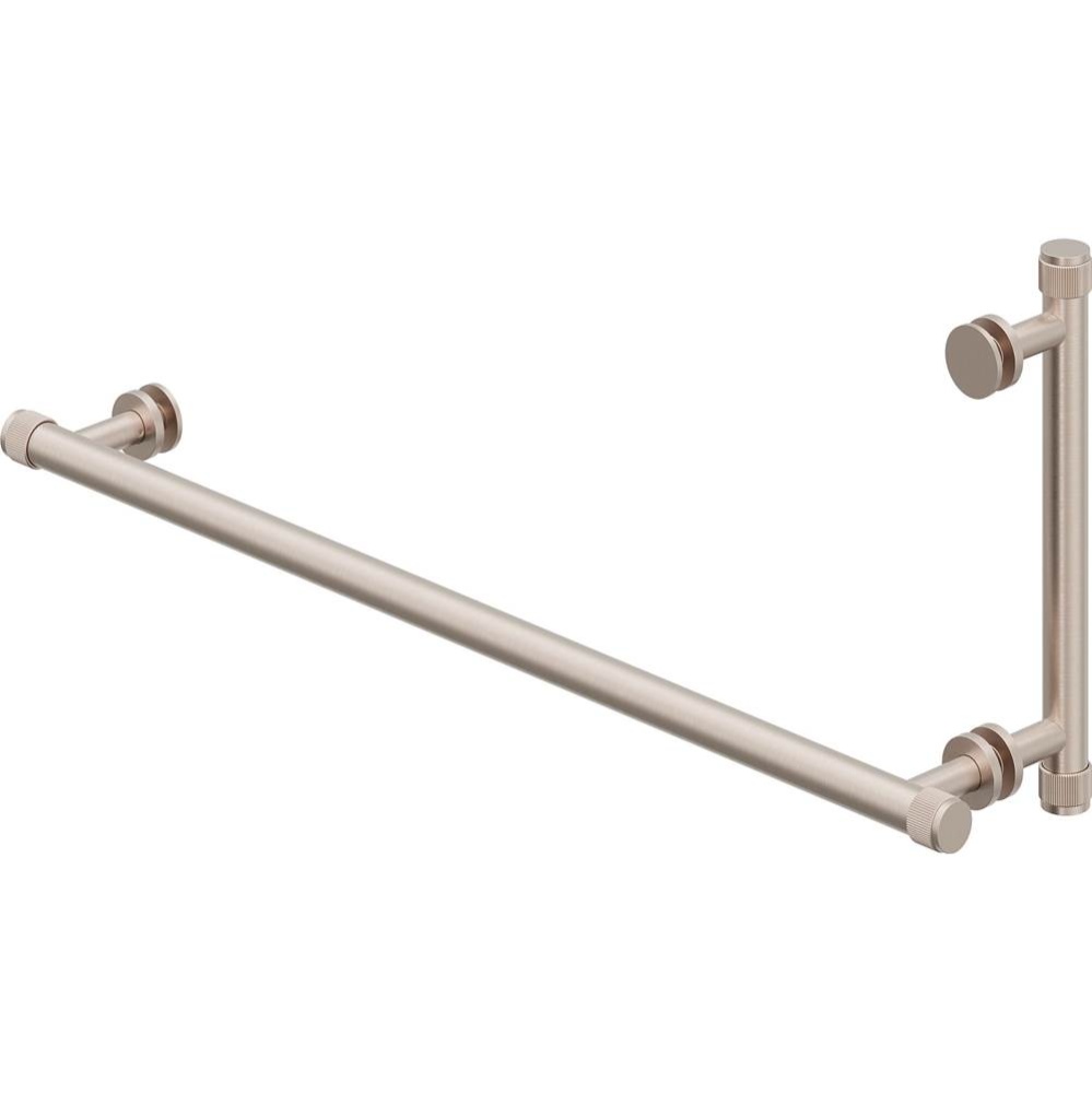 24'' Towel Bar and 8'' Shower Door Handle - Coined