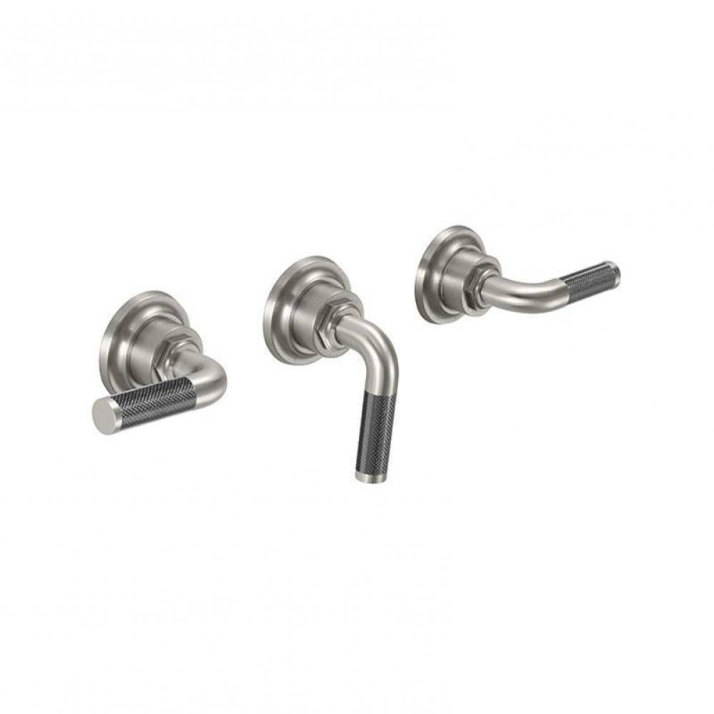 3 Handle Tub And Shower Trim Only - Carbon FIber