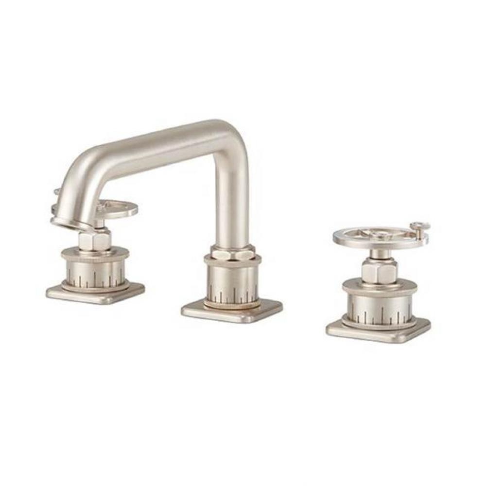 Complete Low Spout Roman Tub Set - Wheel Handle