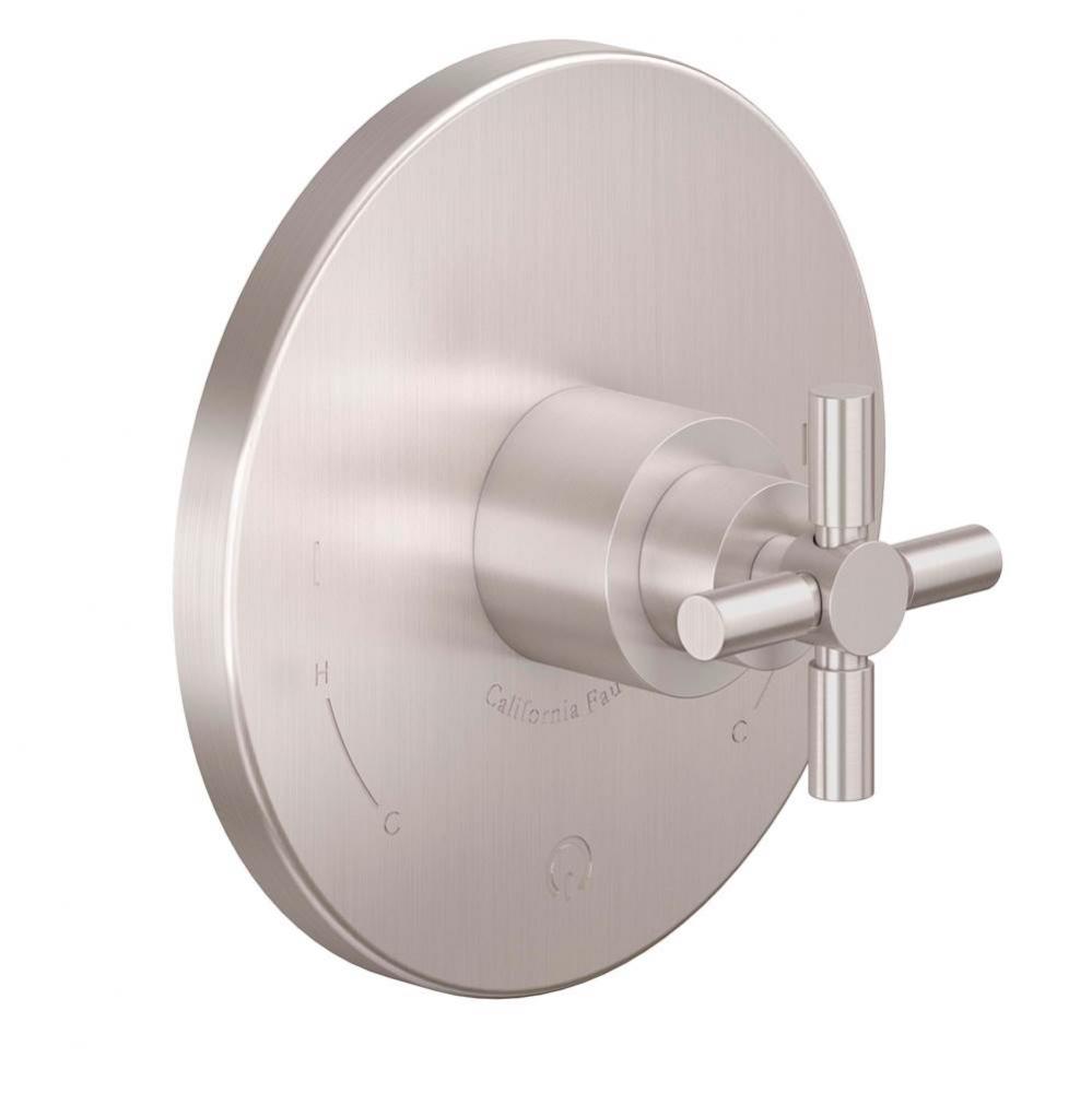 Dual Pressure Balance Trim Only  - Cross Handle