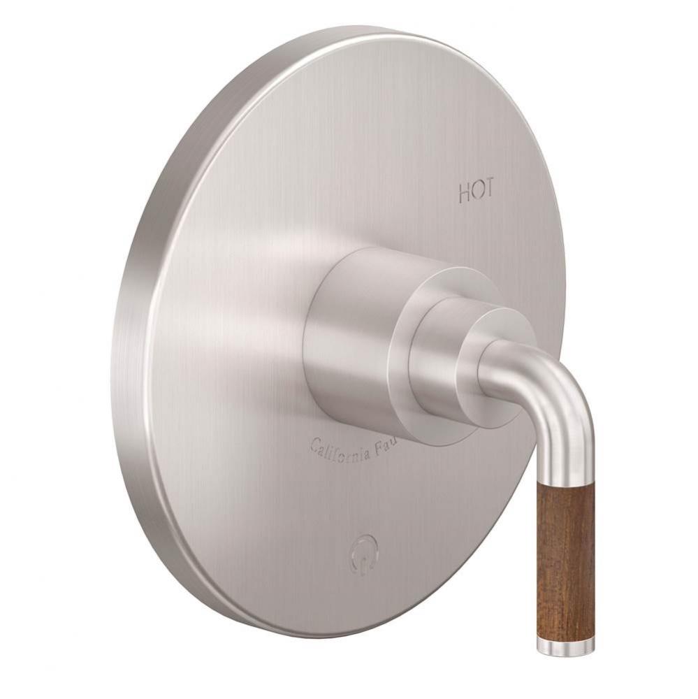 Pressure Balance Trim Only - Teak Handle
