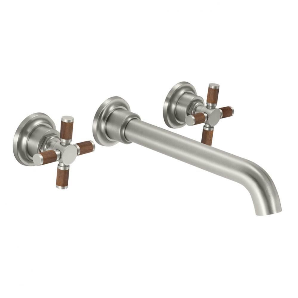 Two Handle Lavatory Wall Faucet Trim Only