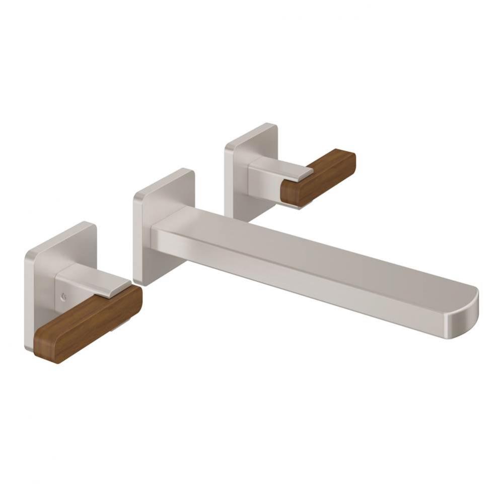 Two Handle Lavatory Wall Faucet Trim Only