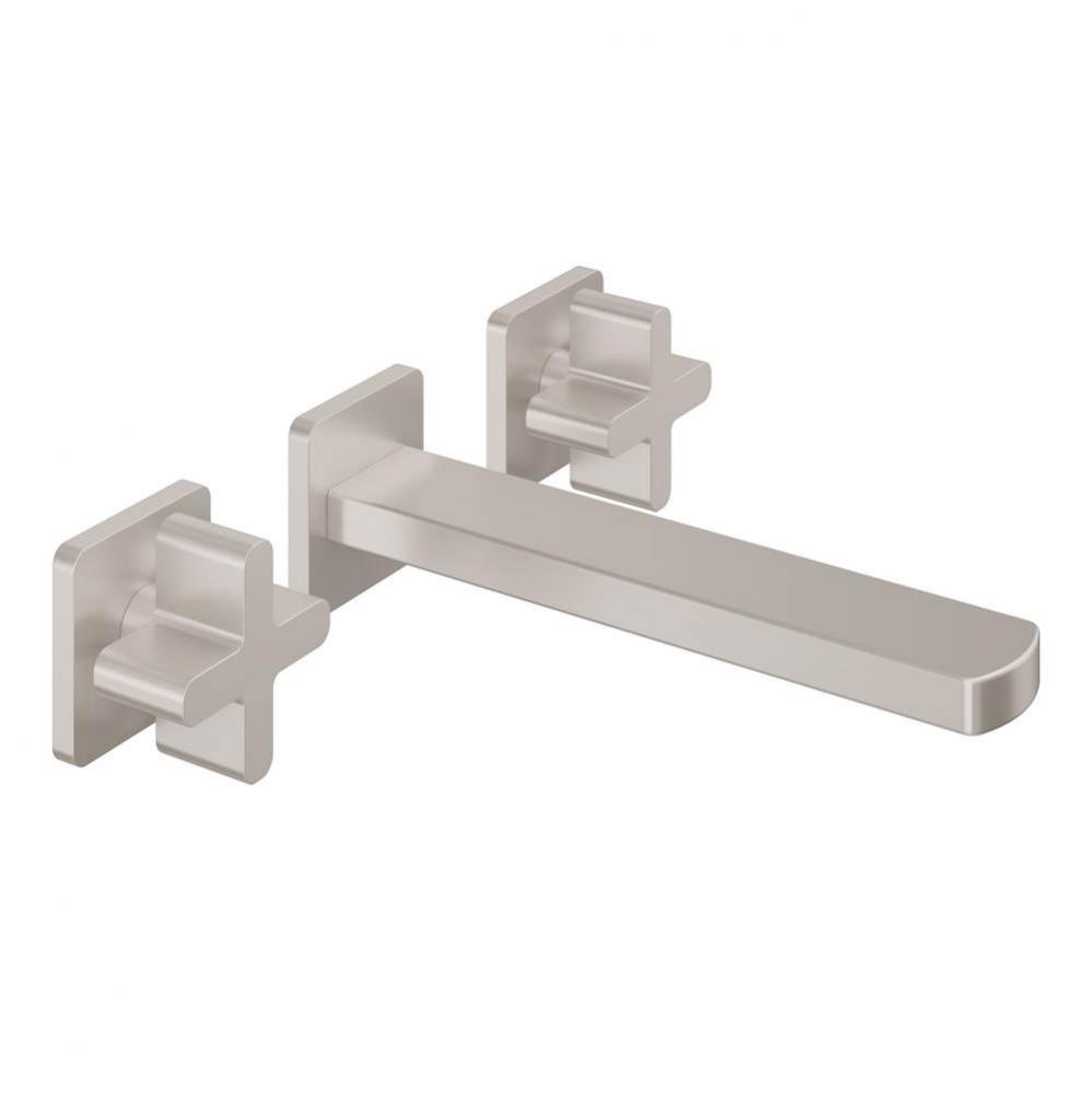 Two Handle Lavatory Wall Faucet Trim Only