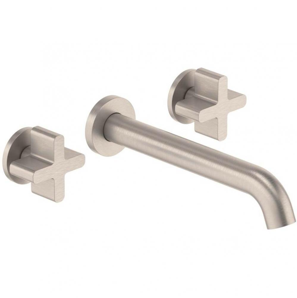 Two Handle Lavatory Wall Faucet Trim Only