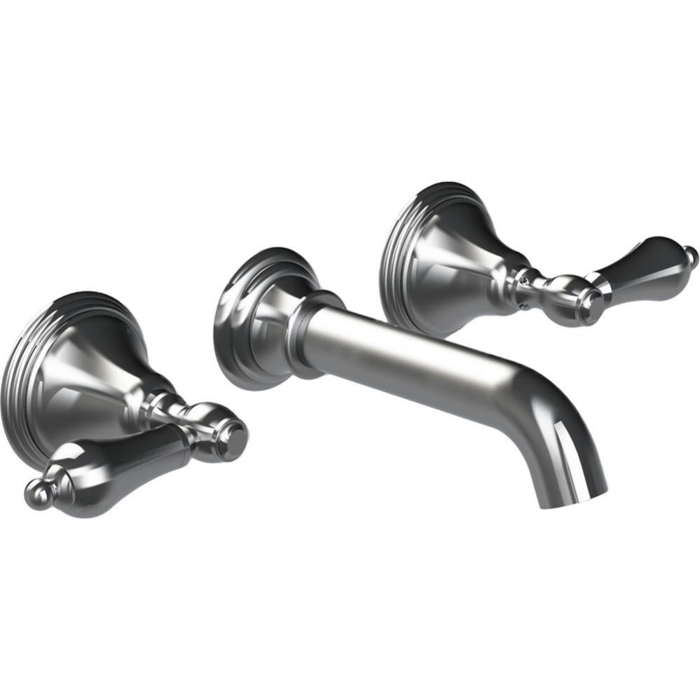 Two Handle Lavatory Wall Faucet Trim Only