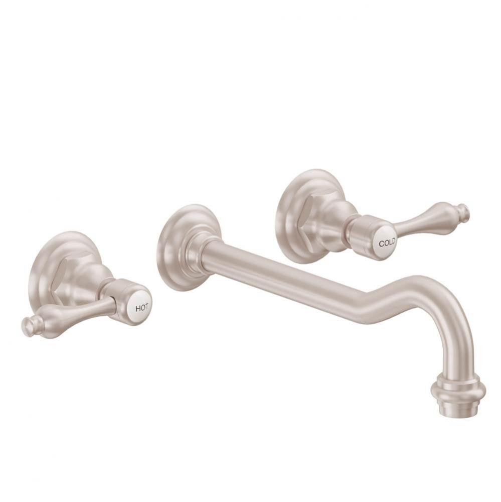 Two Handle Lavatory Wall Faucet Trim Only